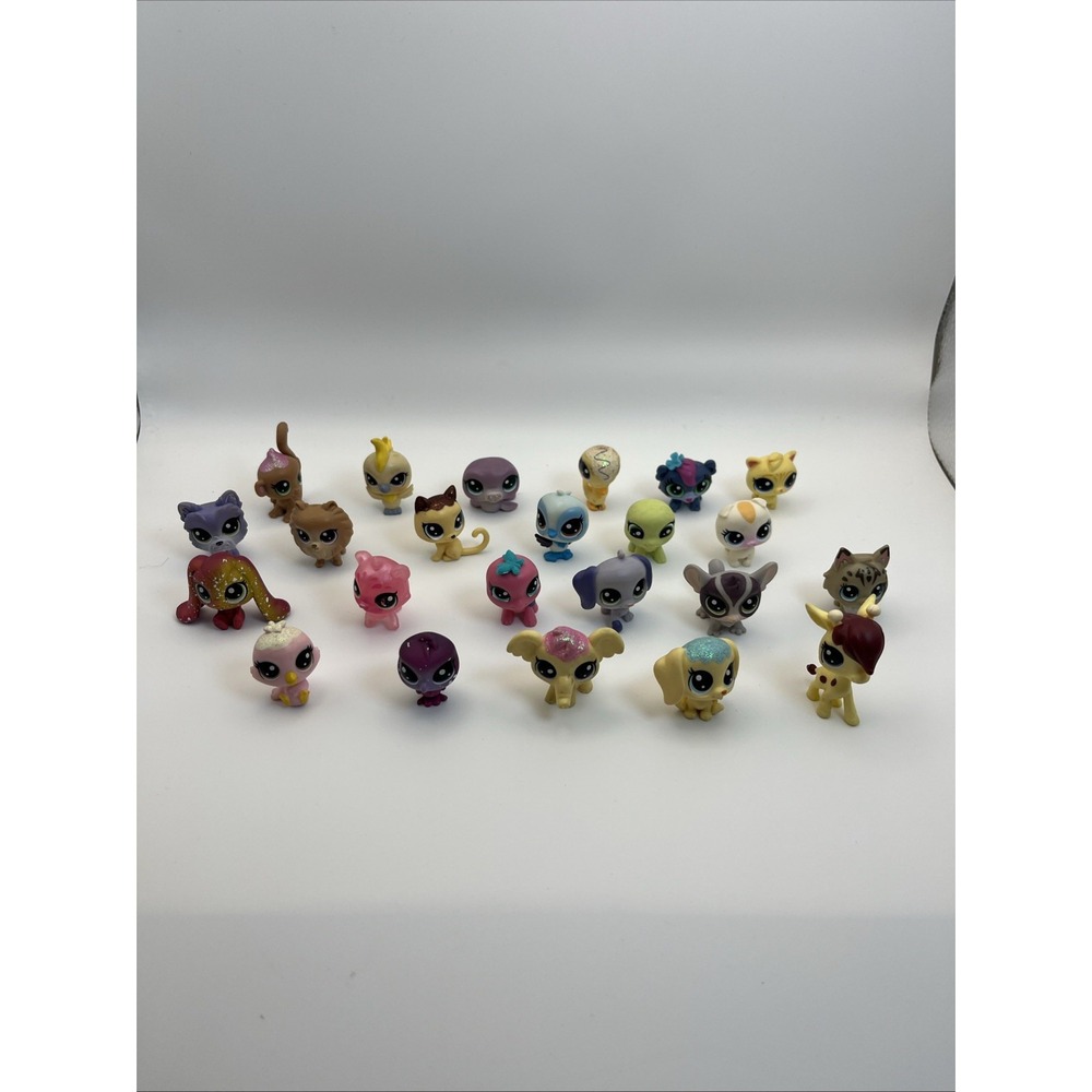 Authentic Littlest Pet Shop LPS Monkey Lot 23 PCs - Cats Dog Giraff Elephant Ect